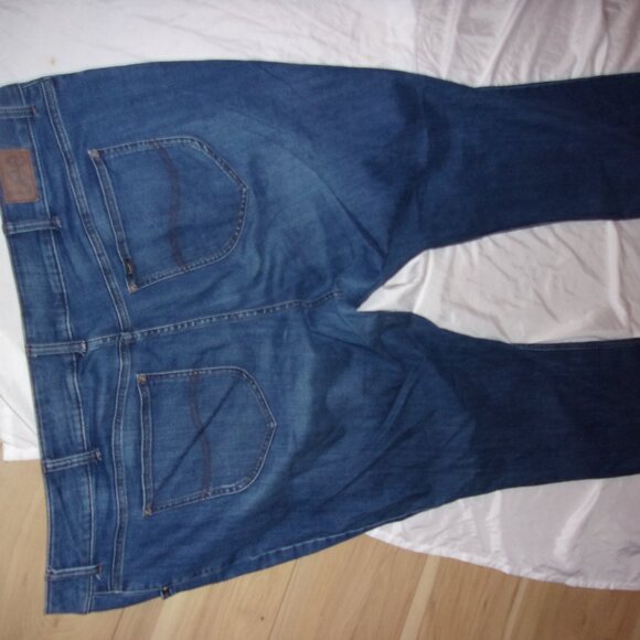 LEE plus sized size 26 denim blue jeans womens pants jean stretch boot cut - Picture 4 of 6